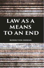 LAW AS A MEANS TO AN END - Gyan Books | Grocsy