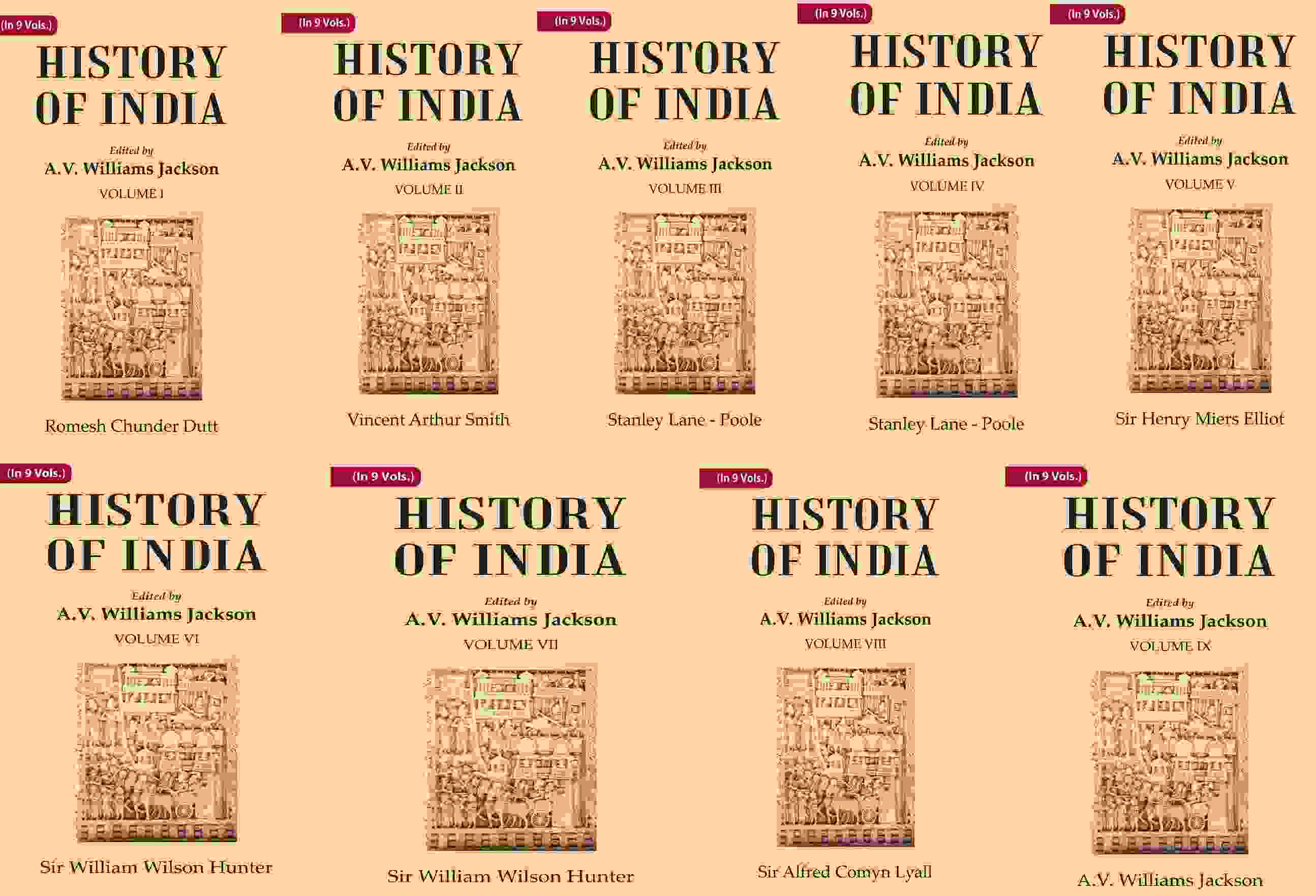 History of India In 9 Vol. - Gyan Books | Grocsy
