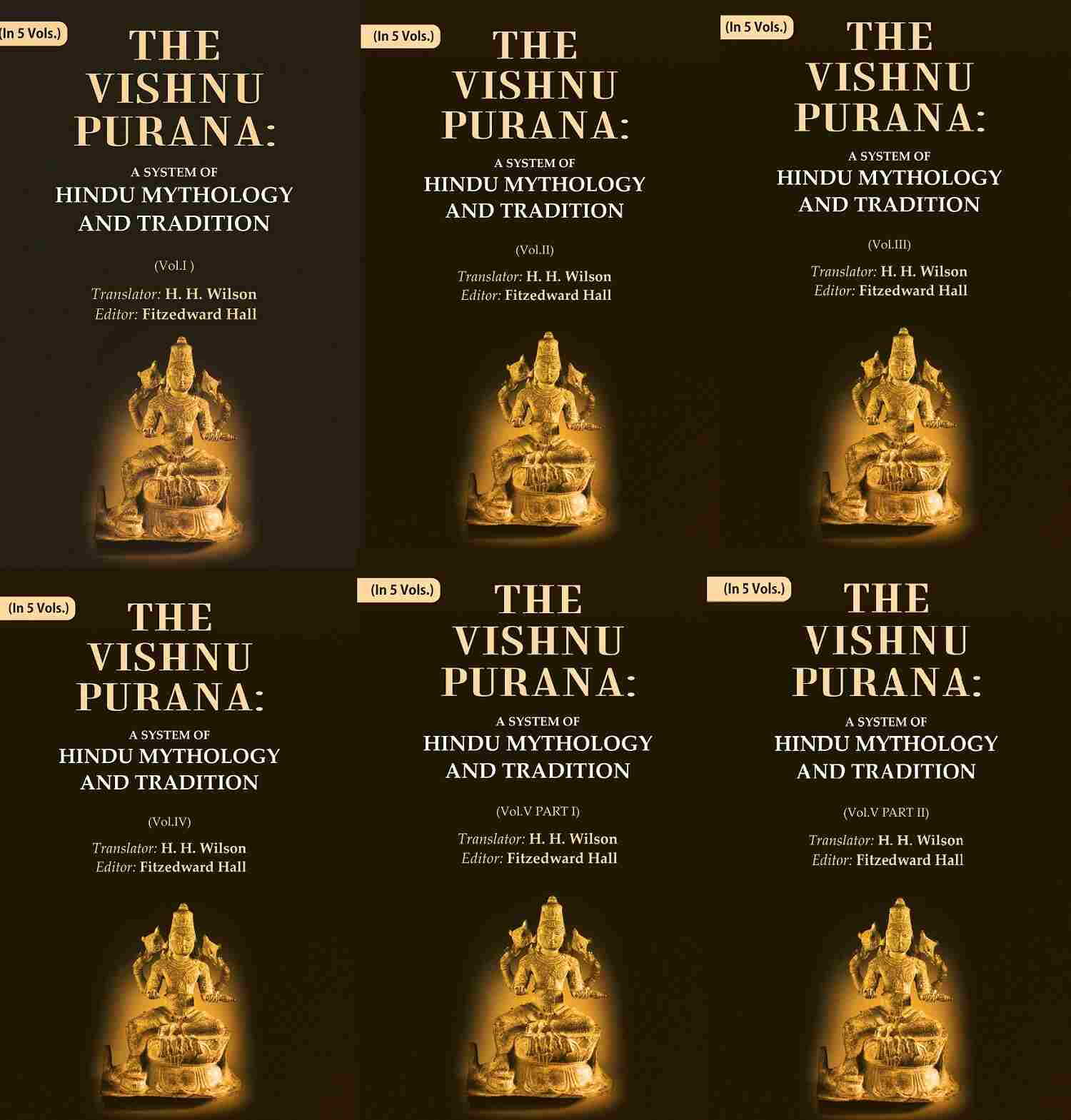 The Vishnu Purana: A System of Hindu Mythology and Tradition 5 Vols. Set - Gyan Books | Grocsy