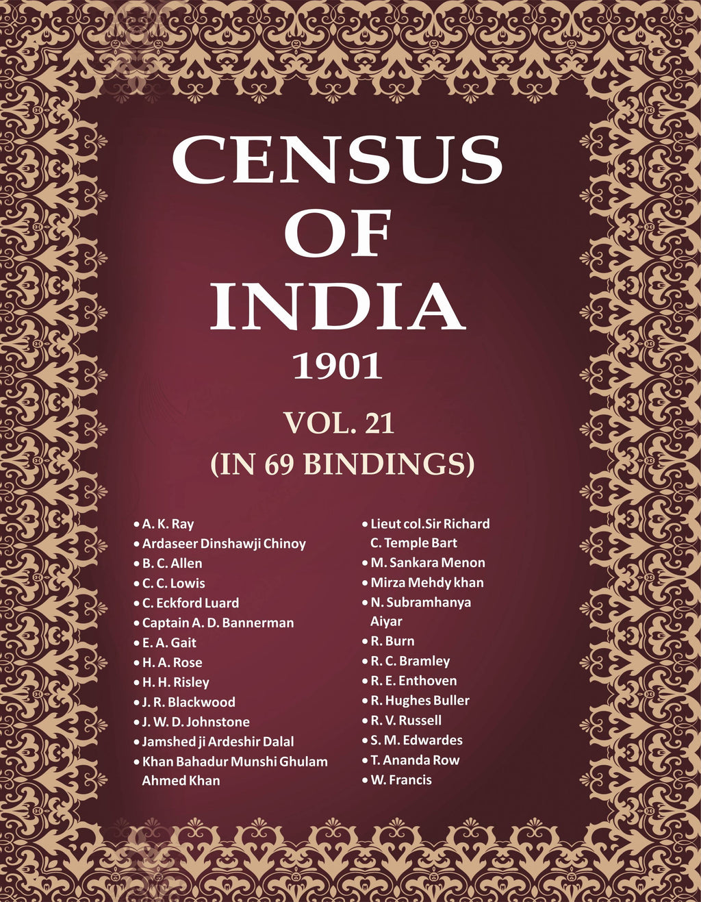 Census of India 1901 21 Vols. In 65 Bindings - Gyan Books | Grocsy