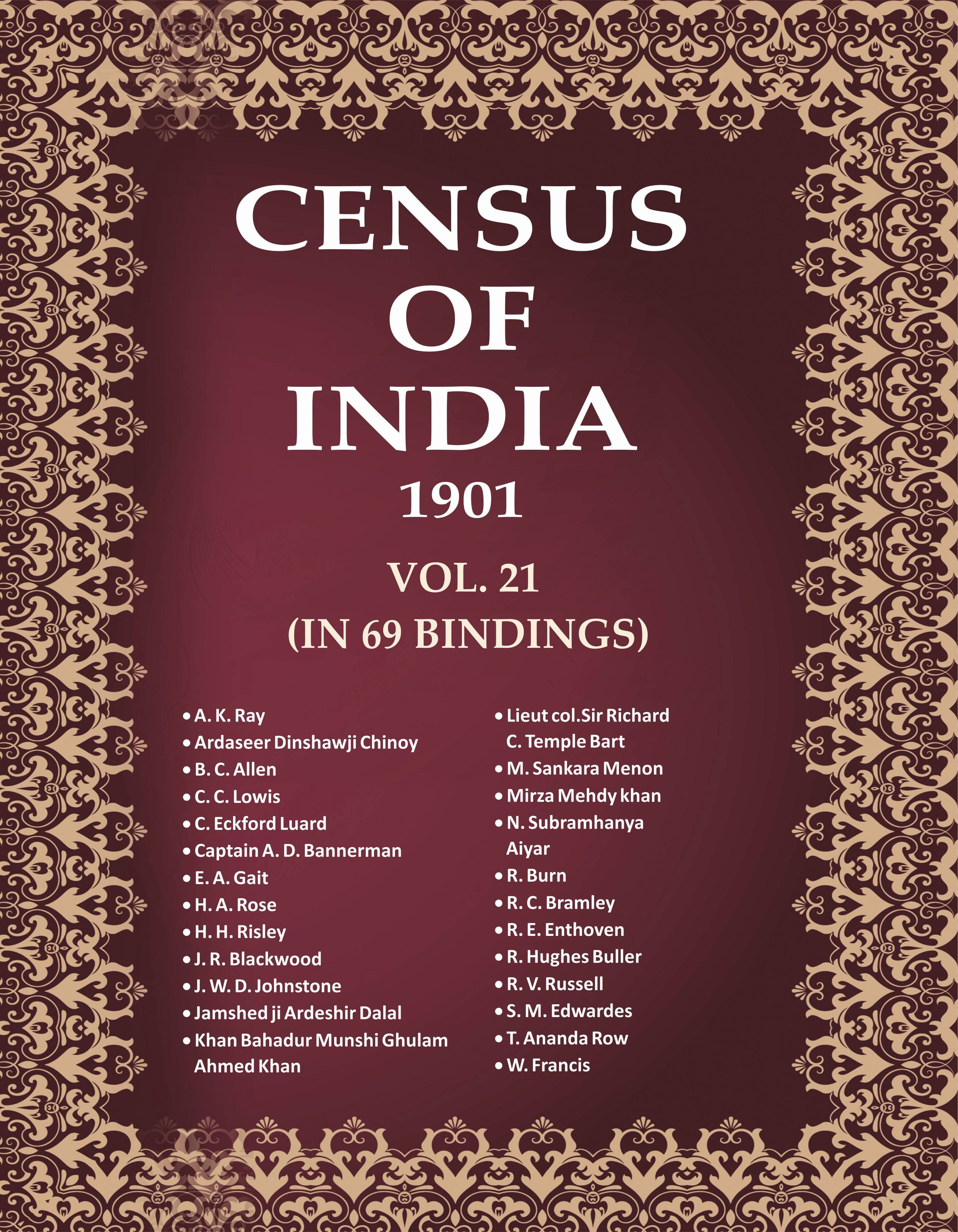 Census of India 1901 21 Vols. In 65 Bindings - Gyan Books | Grocsy
