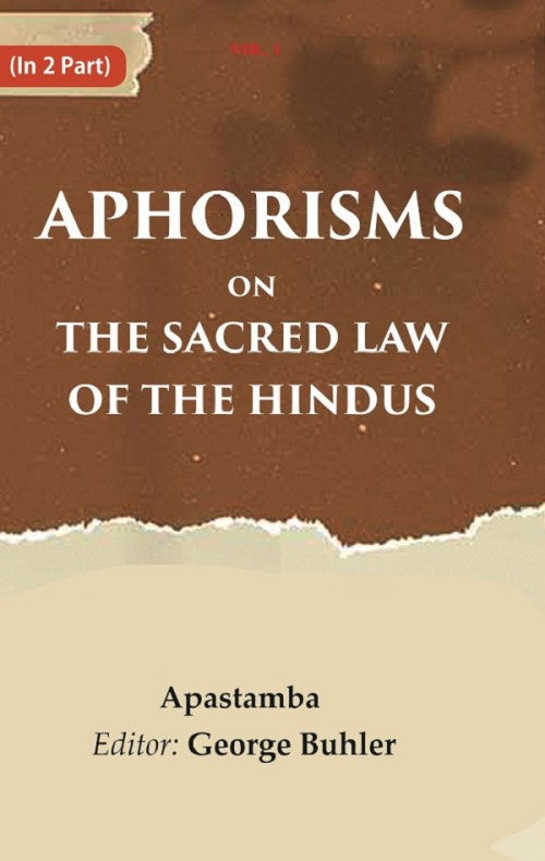 Aphorisms on the Sacred Law of the Hindus 1st - Gyan Books | Grocsy