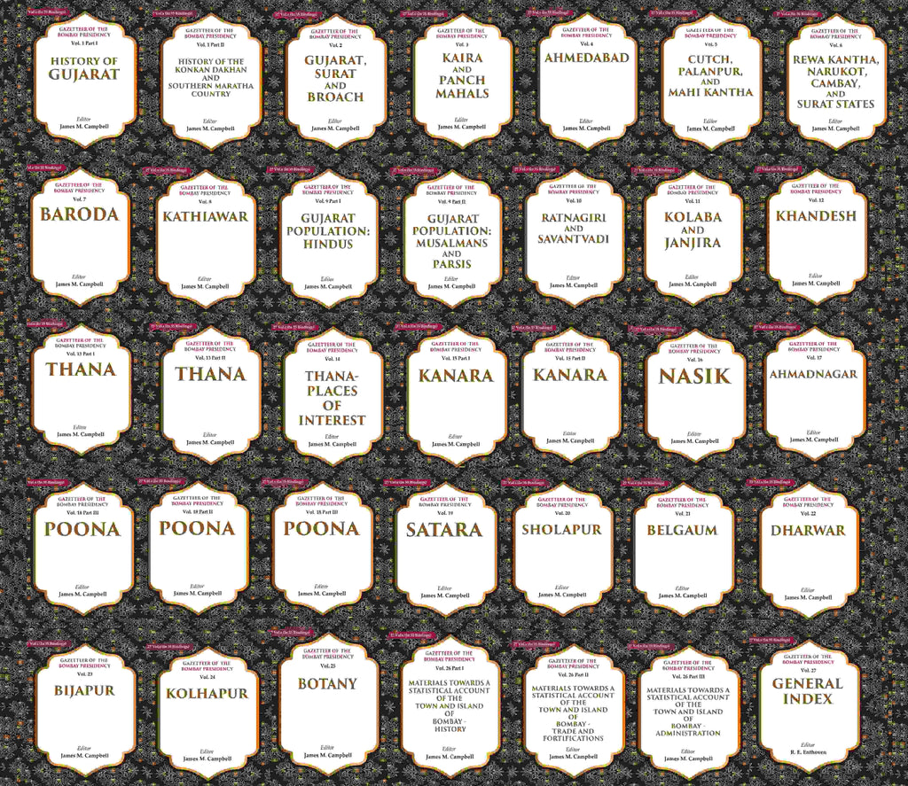 Gazetteer Of The Bombay Presidency 27 Vols. Set in 35 Binding - Gyan Books | Grocsy