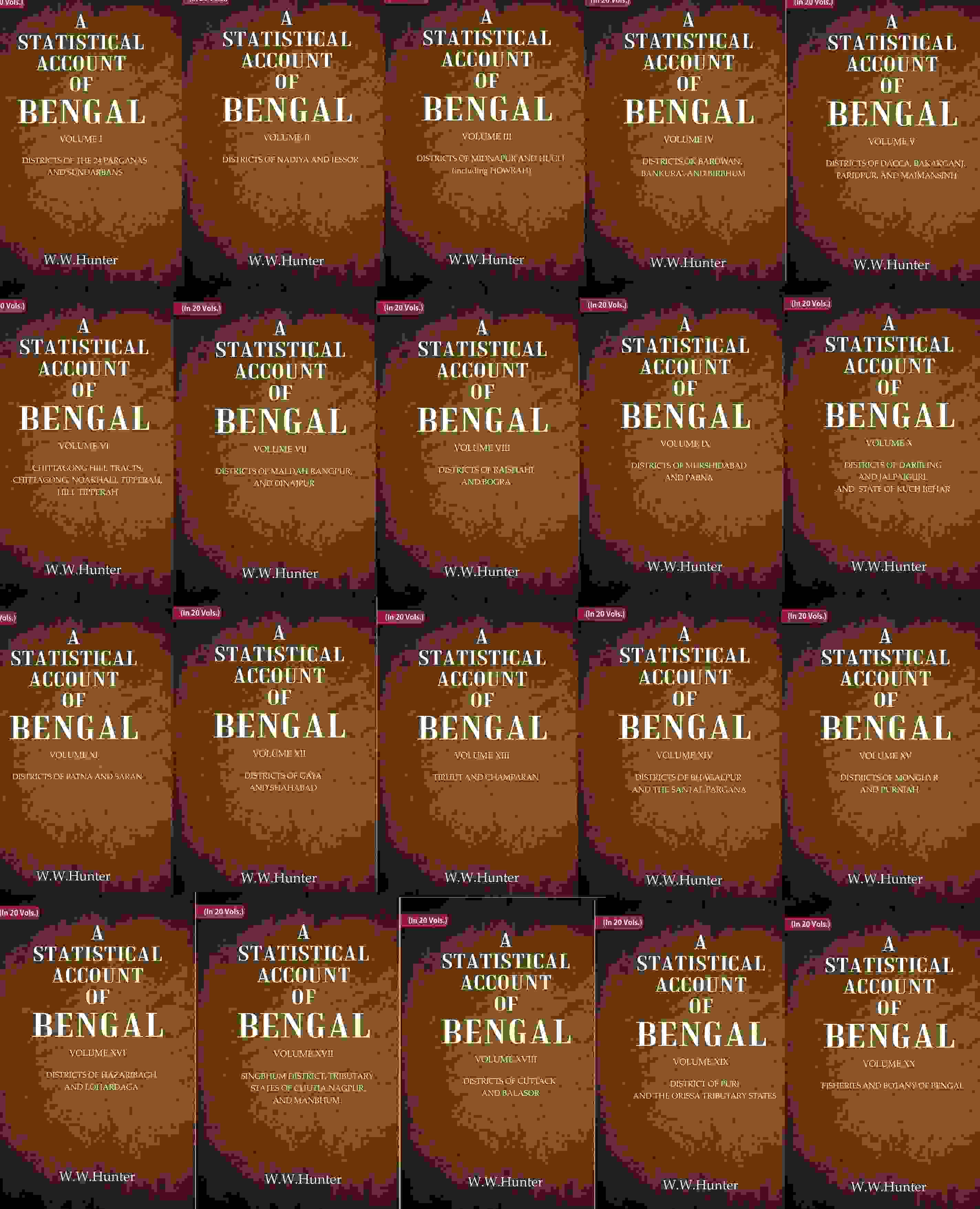 A Statistical Account of Bengal 20 Vols. Set - Gyan Books | Grocsy