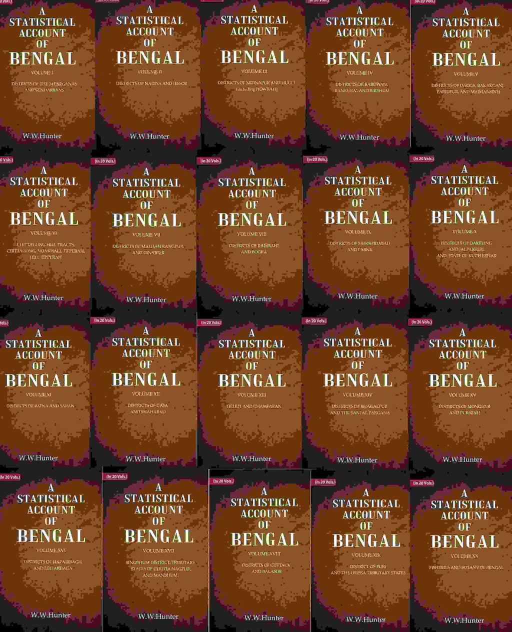 A Statistical Account of Bengal 20 Vols. Set - Gyan Books | Grocsy