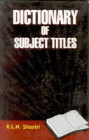 Dictionary of Subject Titles - Gyan Books | Grocsy