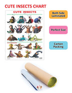 Dreamland Publications Cute Insects : Children Reference Educational Laminated Chart | Grocsy