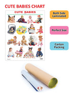Dreamland Publications Educational Chart for Kids - Cute Babies | Grocsy