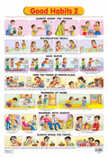 Dreamland Publications Educational Chart for Kids - Good Habits - 2 | Grocsy