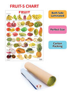 Dreamland Publications Educational Chart for Kids - Fruit Chart - 5 | Grocsy
