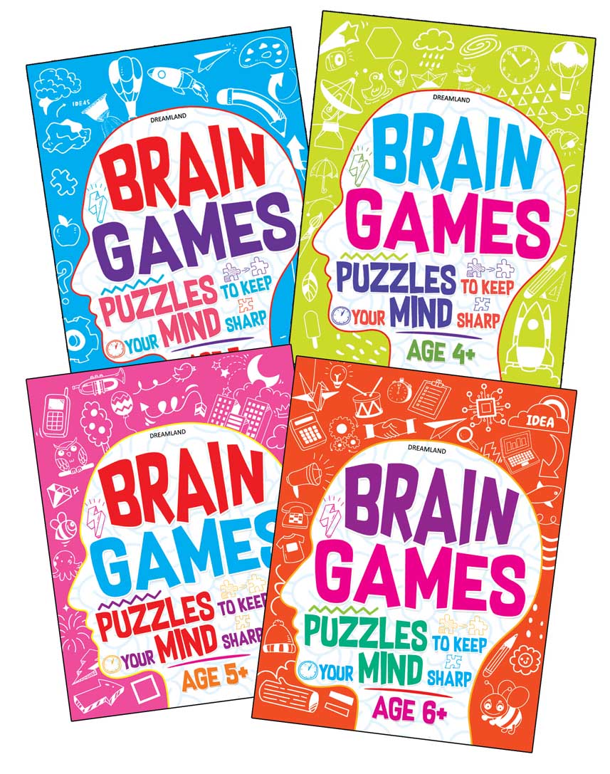 Dreamland Brain Games Series (A set of 4 Books) | Grocsy