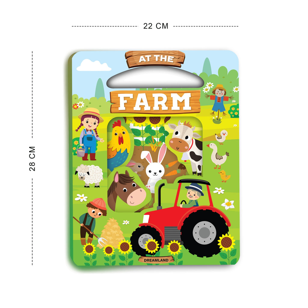 Dreamland Publications Die Cut Window Board Book - At the Farm | Grocsy