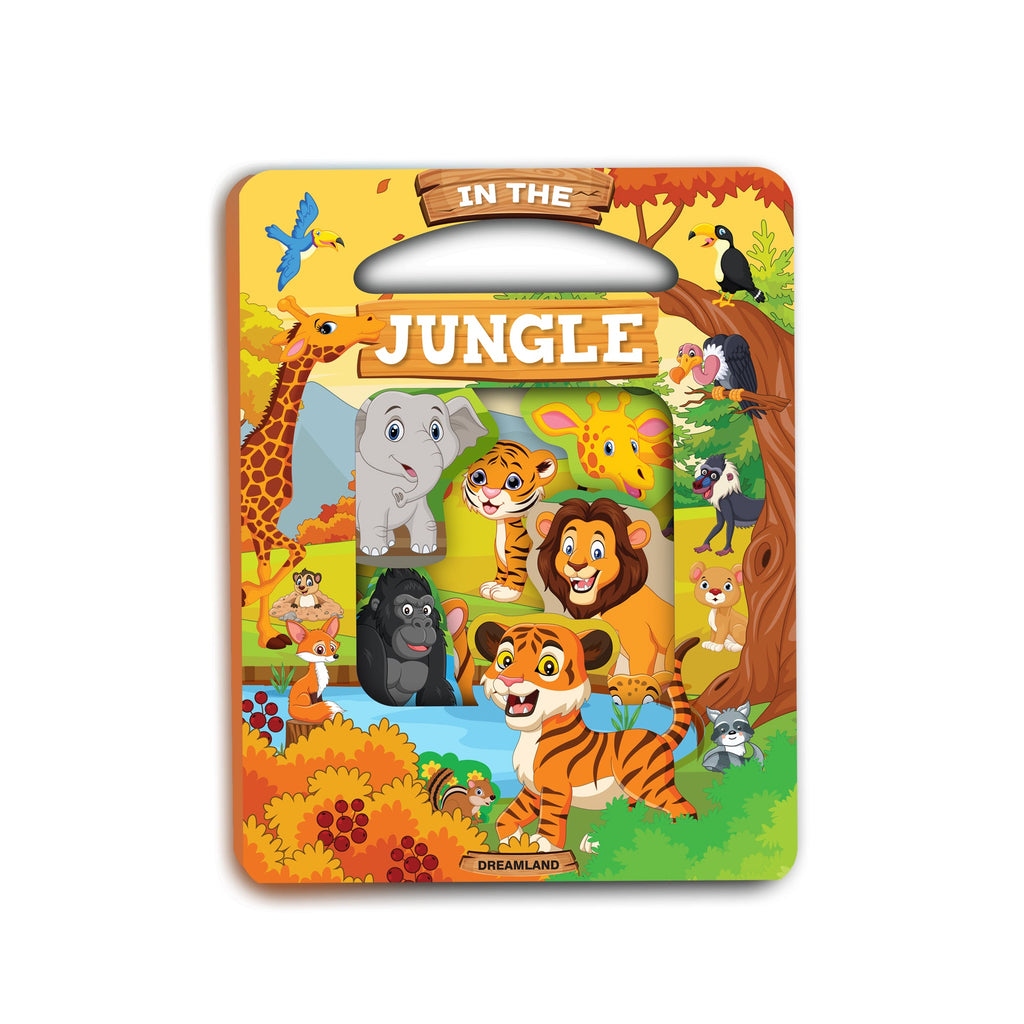 Dreamland Publications Die Cut Window Board Book - In the Jungle | Grocsy