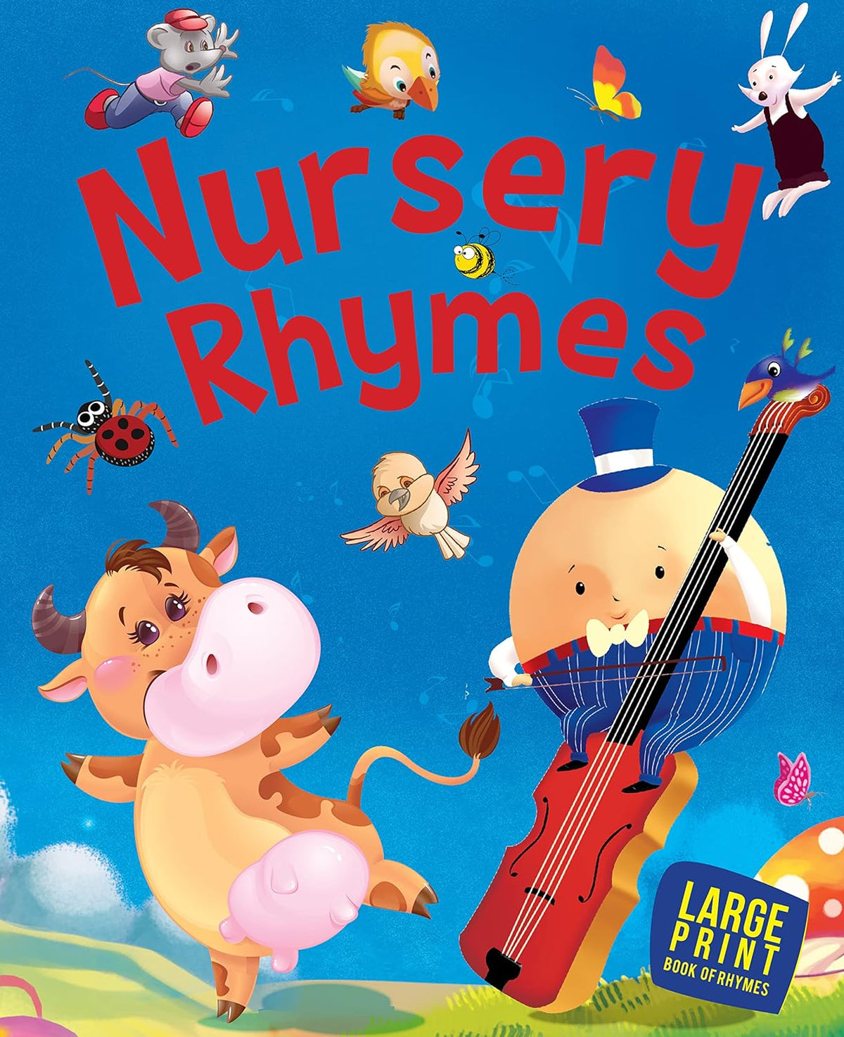 LARGE PRINT Nursery Rhymes - Om Books | Grocsy