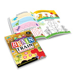 Dreamland Publications Brain Train Activity Book for Kids Age 3+ - With Colouring Pages, Mazes, Puzzles and Word searches Activities | Grocsy