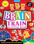 Dreamland Publications Brain Train Activity Book for Kids Age 4+ - With Colouring Pages, Mazes, Puzzles and Word searches Activities | Grocsy