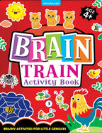 Dreamland Publications Brain Train Activity Book for Kids Age 4+ - With Colouring Pages, Mazes, Puzzles and Word searches Activities | Grocsy