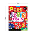 Dreamland Publications Brain Train Activity Book for Kids Age 4+ - With Colouring Pages, Mazes, Puzzles and Word searches Activities | Grocsy