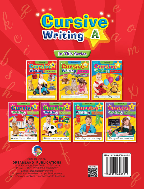 Dreamland Cursive Writing Book (Capital Letters) Part A | Grocsy