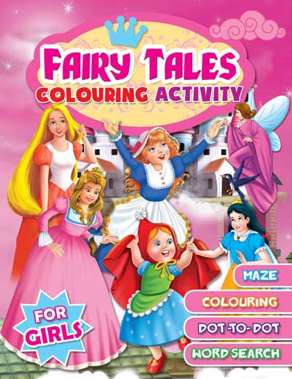 Dreamland Fairy Tales Colouring Activity- For Girls | Grocsy
