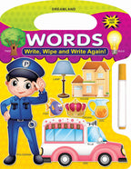 Dreamland Write and Wipe Book - Words | Grocsy
