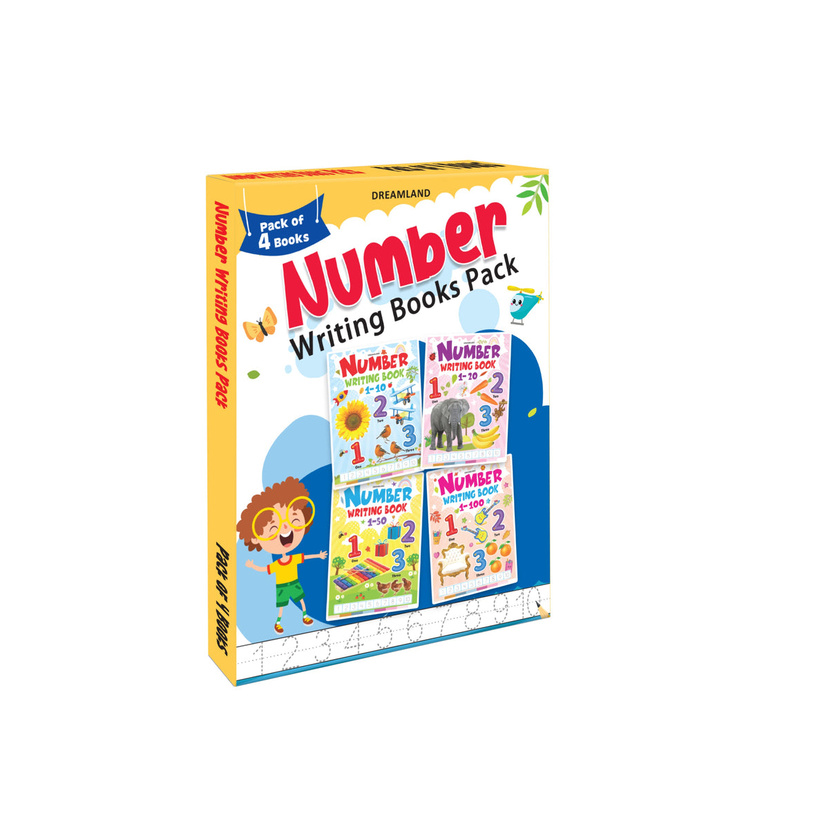 Dreamland Number Writing book (4 titles) Pack | Grocsy
