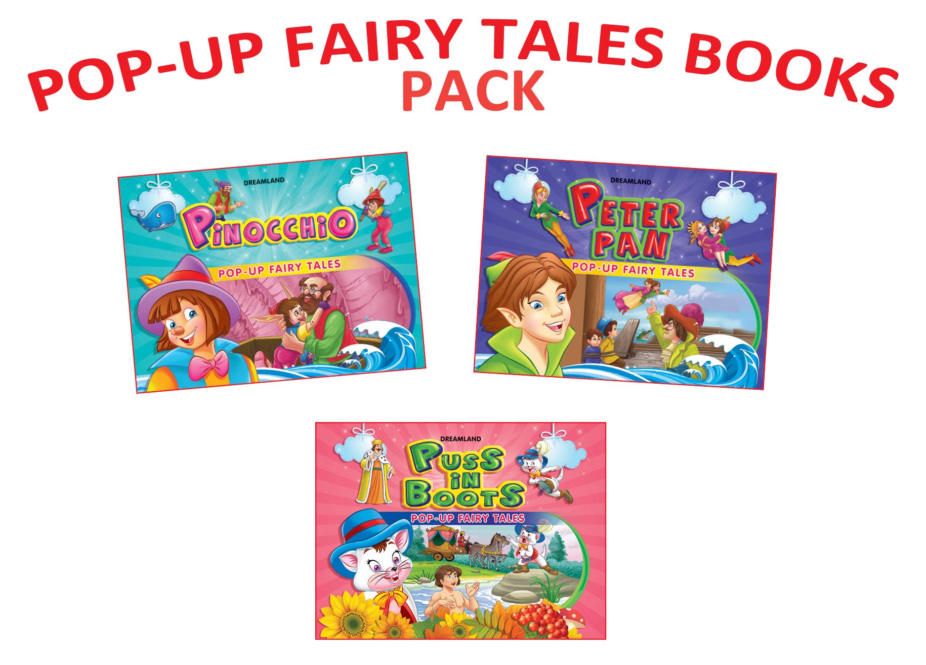 Dreamland Pop Up Fairy Tales Pack-3 (3 titles) | Grocsy