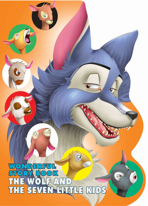 Dreamland Wonderful Story Board book- The Wolf and the Seven Little Kids | Grocsy