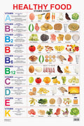 Dreamland Publications Educational Chart for Kids - Healthy Food (Vitamin Chart) | Grocsy
