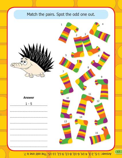 Dreamland Publications Brain Boosting - Find The Difference (Age 4+) : Children Interactive & Activity Book | Grocsy