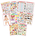 Dreamland Publications Educational Chart for Kids - Pre-School Chart pack (10 Titles) | Grocsy