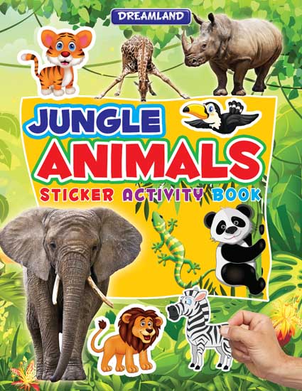 Dreamland Sticker Activity Book - Jungle Animals | Grocsy