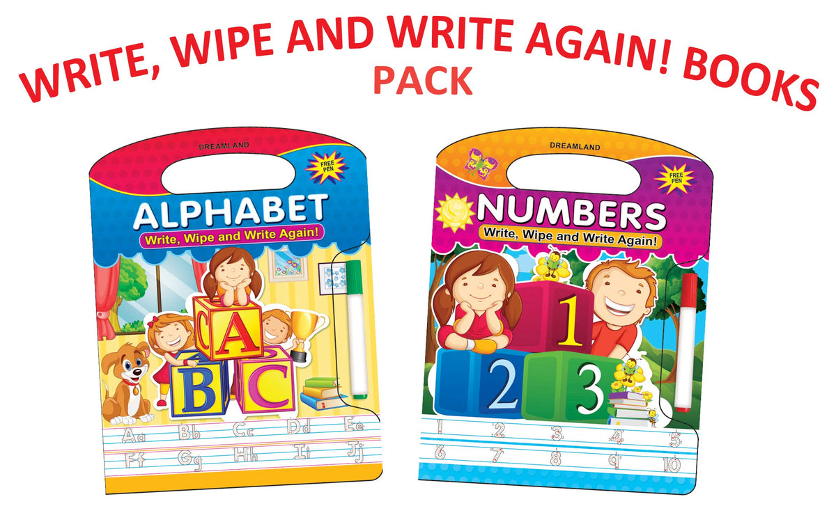 Dreamland Write and Wipe Books- Pack (2 Titles) | Grocsy