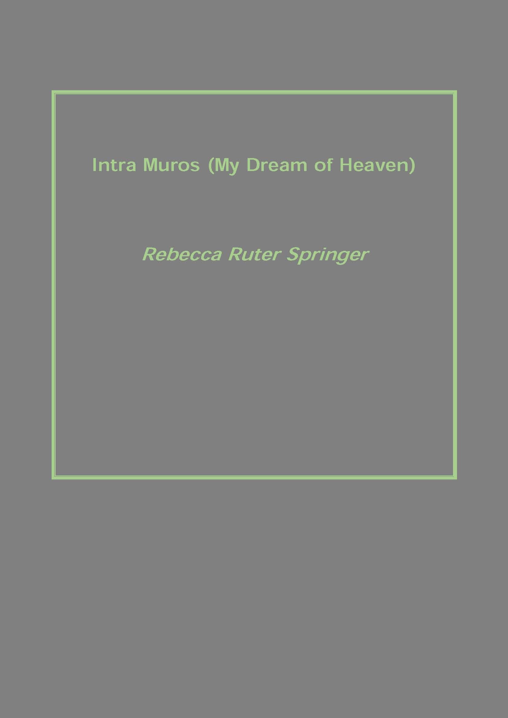 Intra Muros (My Dream of Heaven) - Gyan Books | Grocsy