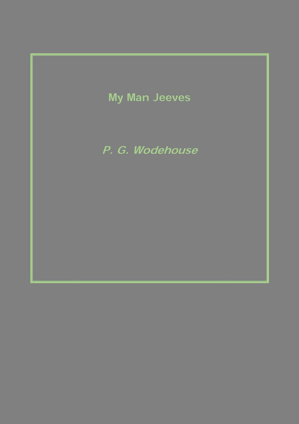 My Man Jeeves - Gyan Books | Grocsy