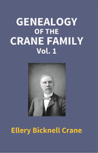Genealogy of the Crane Family Vol. 1st - Gyan Books | Grocsy