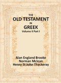 The Old Testament in Greek Vol. II Part I - Gyan Books | Grocsy