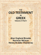 The Old Testament in Greek Vol. II Part I - Gyan Books | Grocsy