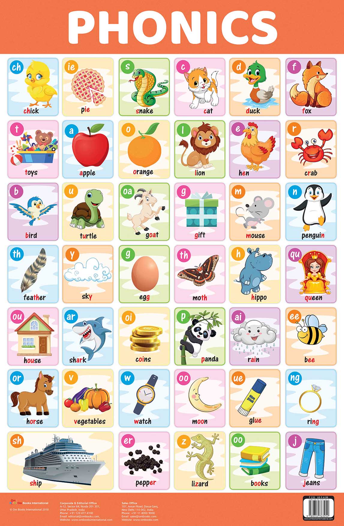 Phonics : Charts - Om Books | Grocsy