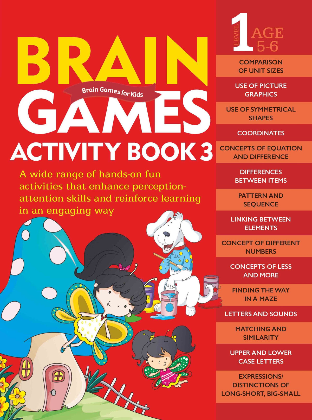 Brain Games for Kids : Brain Games Activity Book Level 1 : Book-3 - Om Books | Grocsy