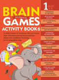 Brain Games for Kids : Brain Games Activity Book Level 1 : Book-6 - Om Books | Grocsy