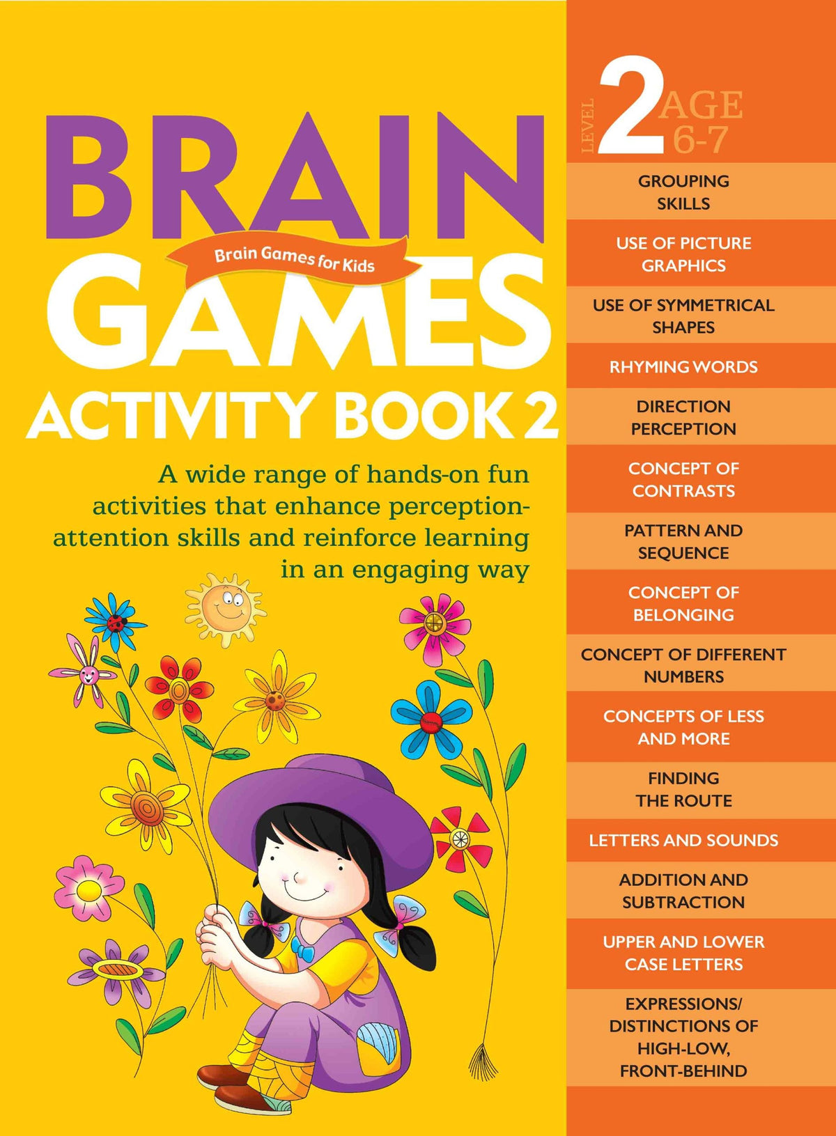 Brain Games for Kids : Brain Games Activity Book Level 2 : Book-2 - Om Books | Grocsy