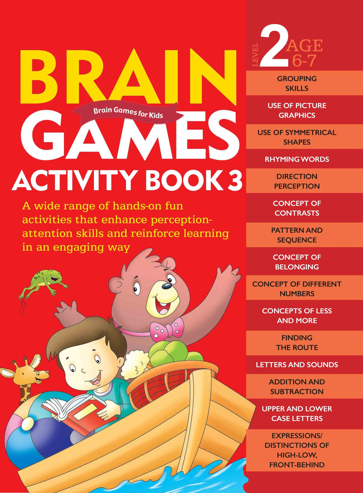 Brain Games for Kids : Brain Games Activity Book Level 2 : Book-3 - Om Books | Grocsy