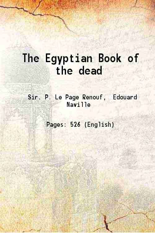 The Egyptian Book of the dead: Translation and commentary - Gyan Books | Grocsy