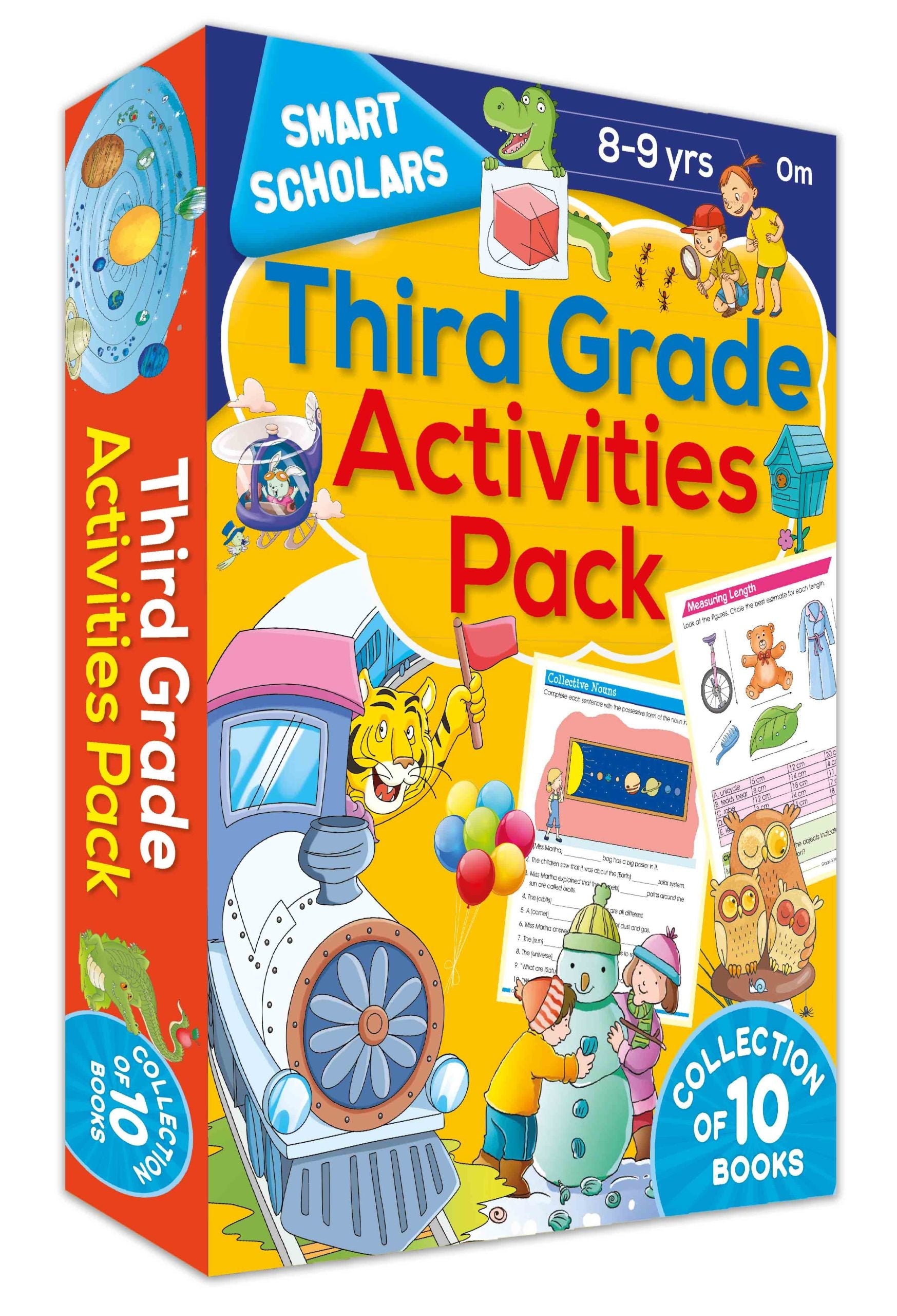 Smart Scholars Third Grade Activities Pack (Box) - Om Books | Grocsy