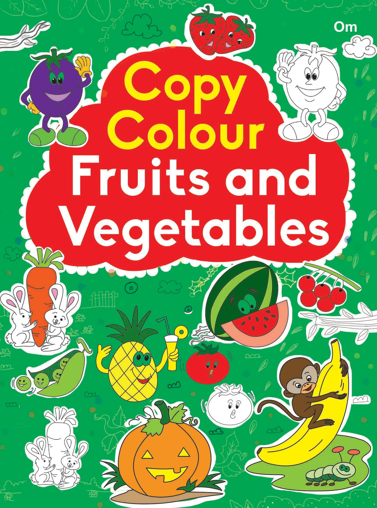 Copy Colour Fruits and Vegetables - Om Books | Grocsy