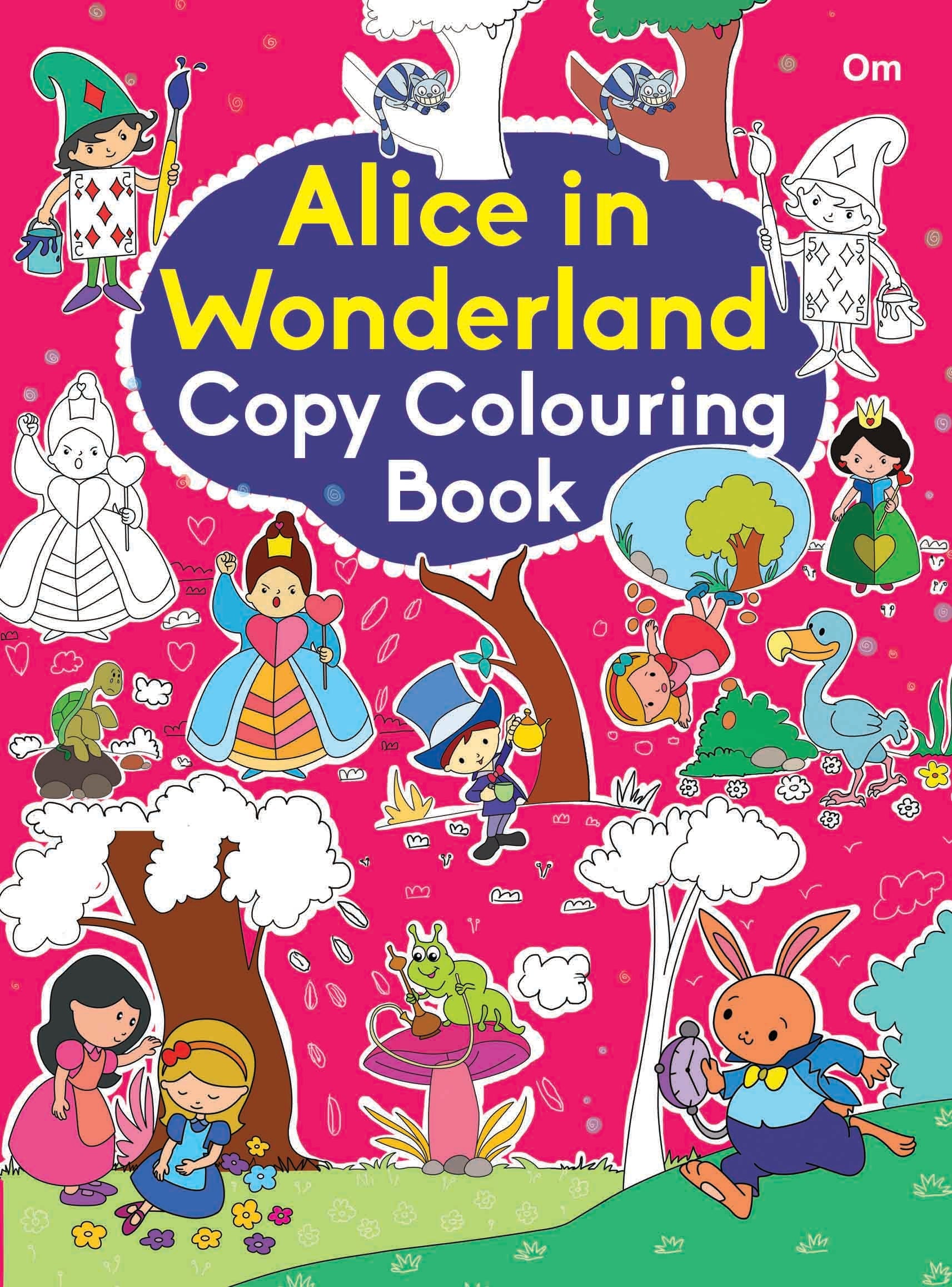 Alice in Wonderland Copy Colouring Book - Om Books | Grocsy