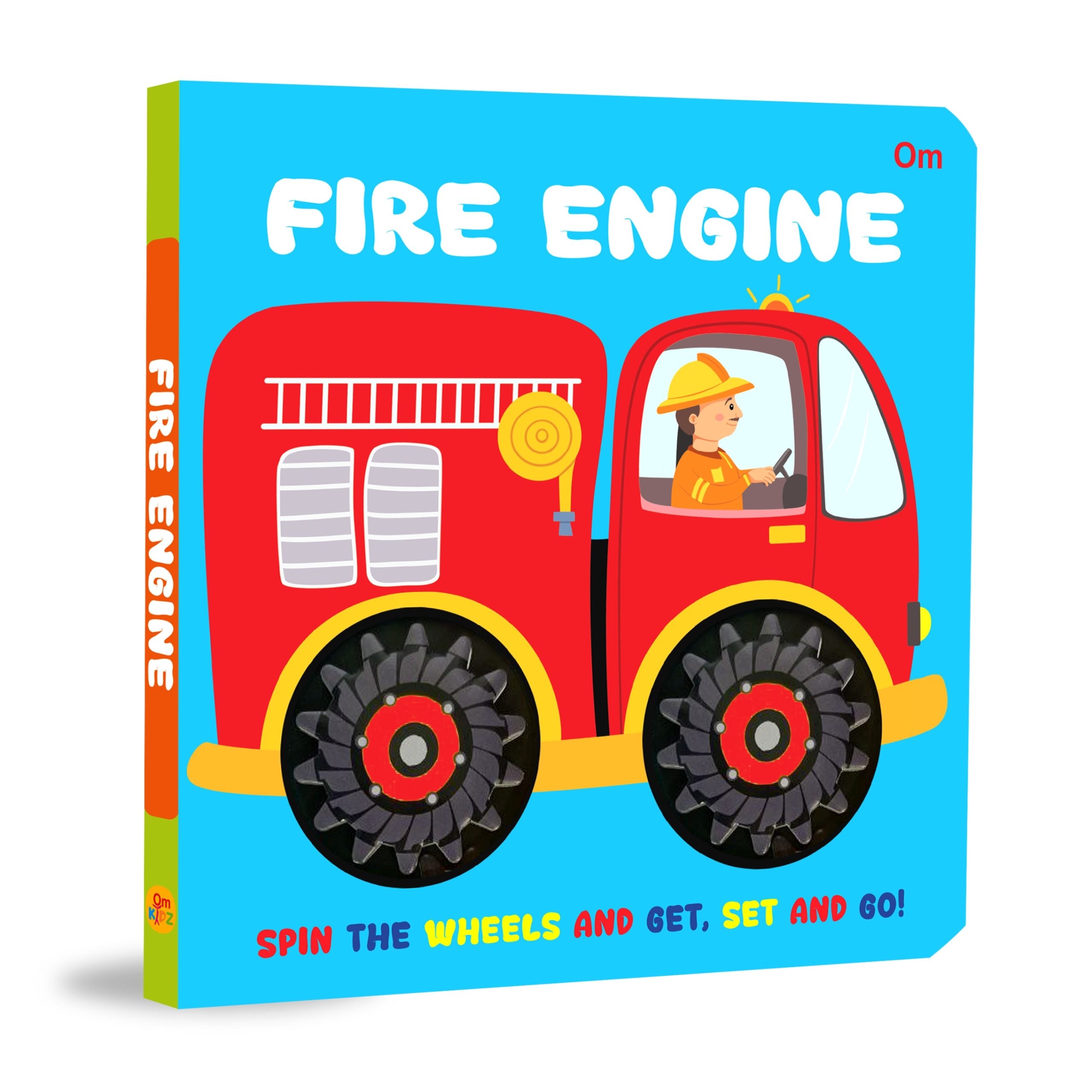 Wheel Books-Fire Engine - Om Books | Grocsy