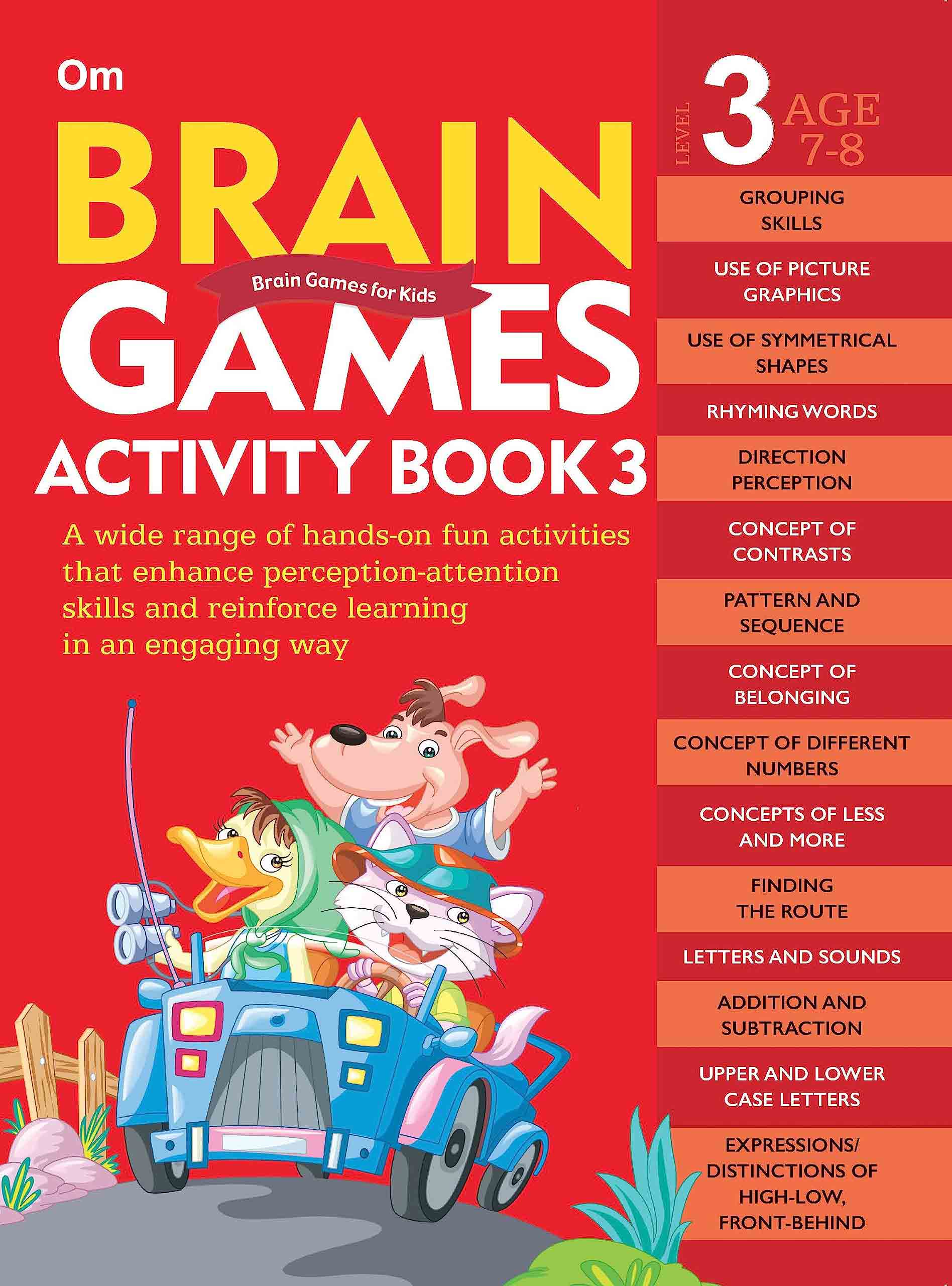 Brain Games Activity Books- 3 Level - 3 - Om Books | Grocsy