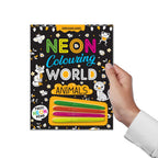 Dreamland Publications Animals Neon Colouring World Book for Kids Age 4 - 7  years with Neon Pens | Grocsy